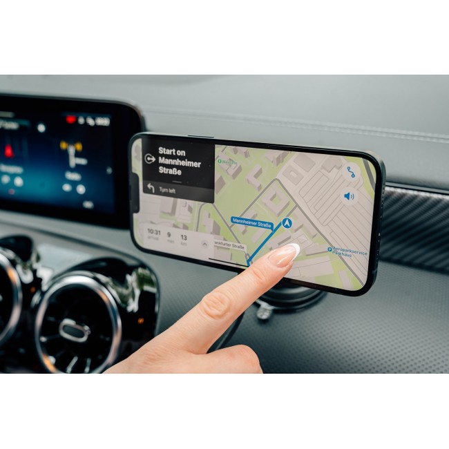 Verbatim Charge 'n' Drive Qi2 Magnetic Wireless Car Charger RGB