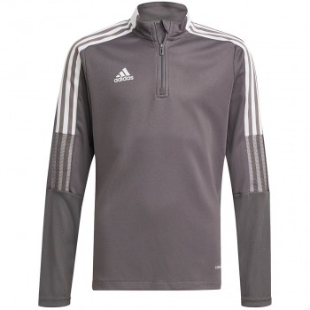 adidas Tiro 21 Training Top Youth Sweatshirt Grey GM7321 116cm
