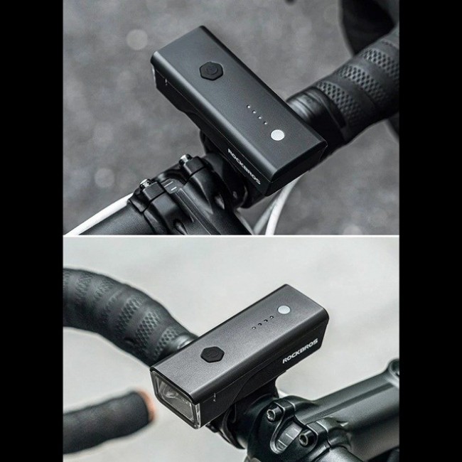 Rockbros Bike light + USB-C - USB-A cable 260 lm Black Rockbros Bike light + USB-C - USB-A cable 260 lm Black