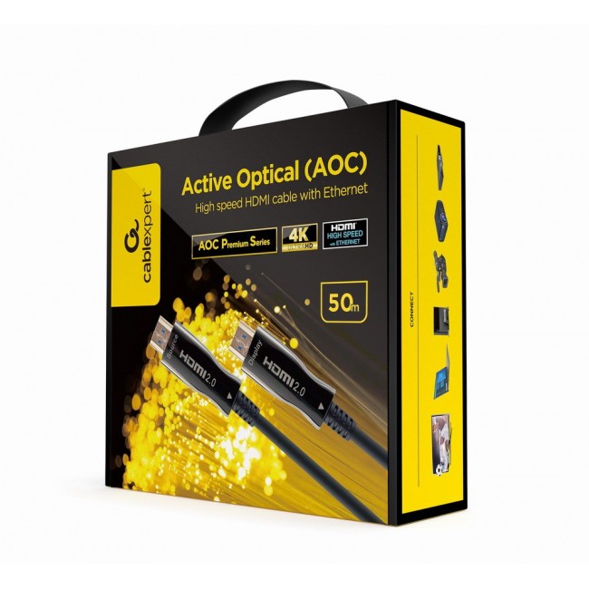 CABLE HDMI-HDMI 50M AOC/CCBP-HDMI-AOC-50M-02 GEMBIRD