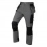 Spodnie robocze Mix&Match, 4 way stretch, z kaburami, Cordura, szaro-czarne, rozmiar L