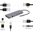 Gembird A-CM-COMBO5-05 USB Type-C 5-in-1 multi-port adapter (Hub + HDMI + PD + card reader + LAN) Gembird A-CM-COMBO5-05 USB Type-C 5-in-1 multi-port adapter (Hub + HDMI + PD + card reader + LAN)