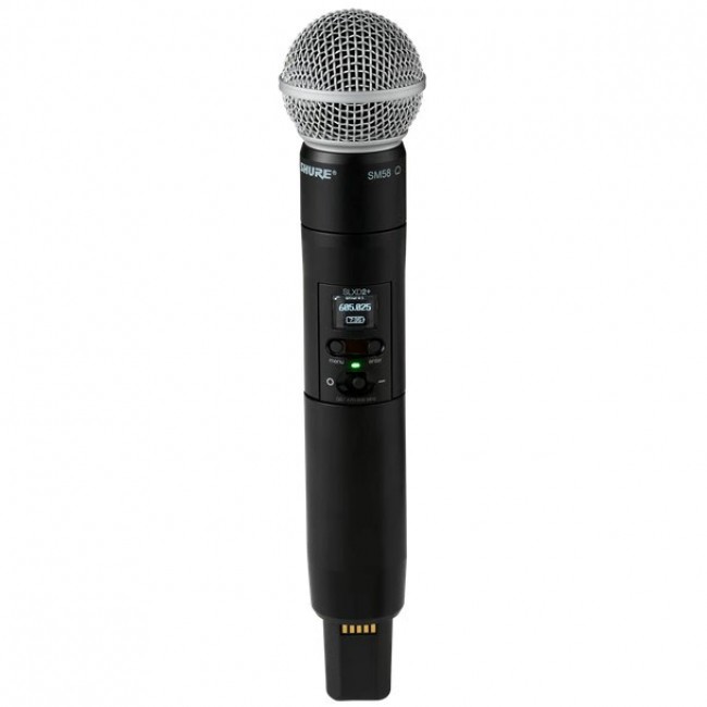 Shure SLXD2+/58 -G65 - handheld transmitter with an SM58 capsule (470 606 MHz) Shure SLXD2+/58 -G65 - handheld transmitter with an SM58 capsule (470 606 MHz)