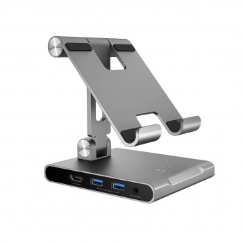 j5create JTS224 Multi-Angle Stand with Docking Station for iPad Pro 