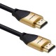 Qoltec 50354 HDMI v2.1 Cable Ultra high speed 8K | 60Hz | 30AWG | GOLD | 1m