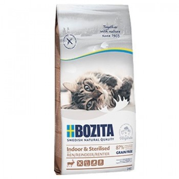 Bozita Indoor&Sterilised Grain free Reindeer 10kg