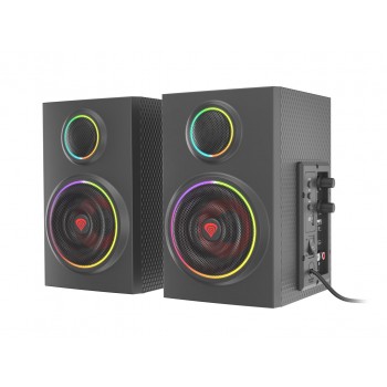 GENESIS Helium 300 BT speaker set 24 W PC/Laptop Black 2.0 channels 2-way Bluetooth