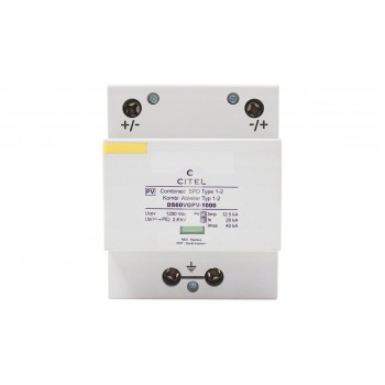 Surge arrester CITEL type I+II DC 1000V, DS60VGPV-1000, 25kA 2p+V