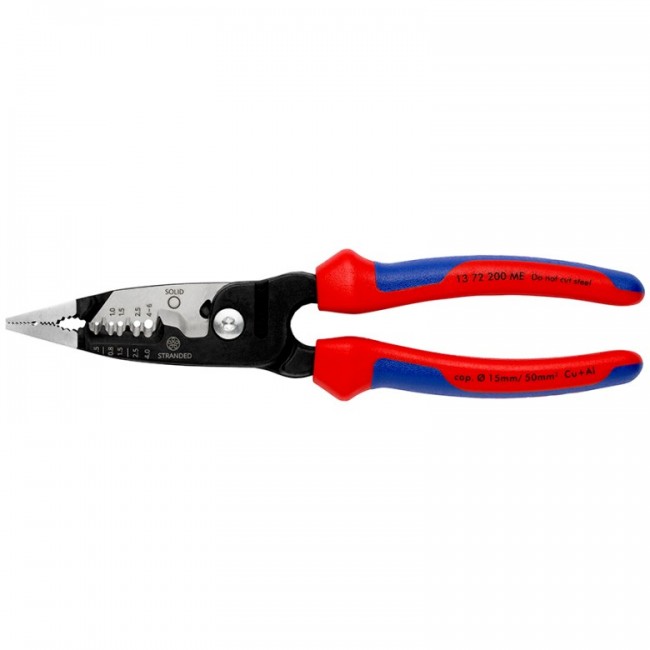 Knipex 13 72 200 ME cable stripper Black, Blue, Red, Stainless steel Knipex 13 72 200 ME cable stripper Black, Blue, Red, Stainless steel