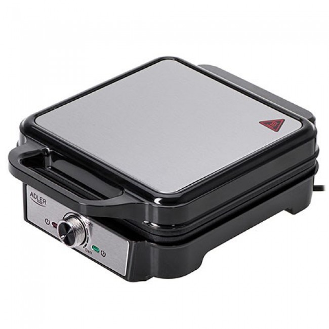 Adler AD 3083 waffle iron 4 waffle 1800 W Black, Silver Adler AD 3083 waffle iron 4 waffle 1800 W Black, Silver