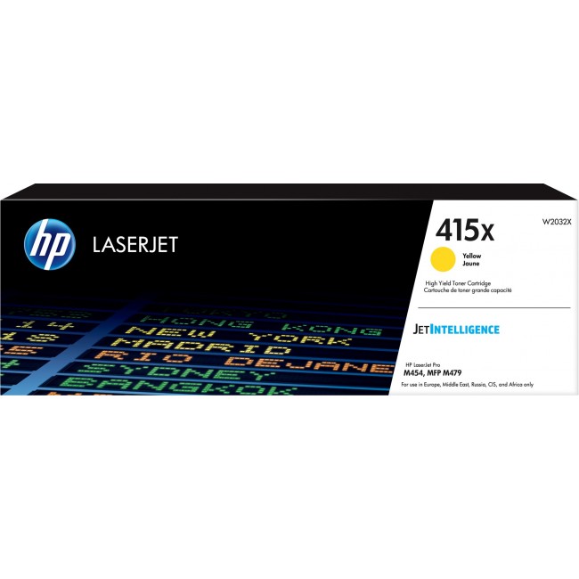 HP 415X High Yield Yellow Original LaserJet Toner Cartridge HP 415X High Yield Yellow Original LaserJet Toner Cartridge
