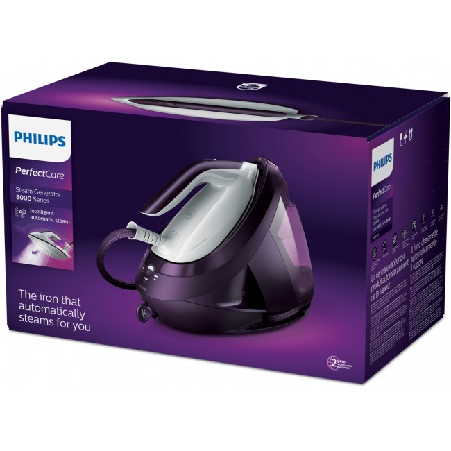 Philips PSG8050/30 steam ironing station 2700 W 1.8 L SteamGlide soleplate Purple Philips PSG8050/30 steam ironing station 2700 W 1.8 L SteamGlide soleplate Purple