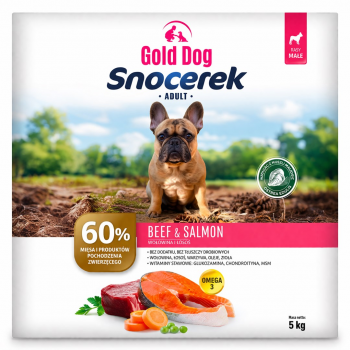 Gold Dog Snocerek beef and salmon - dry dog food - 5kg
