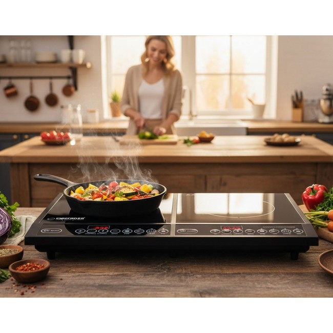 Esperanza EKH008 hob Black Countertop Zone induction hob 2 zone(s)