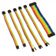 Kolink Core Adept Braided Cable Extension Kit - Rainbow Kolink Core Adept Braided Cable Extension Kit - Rainbow