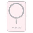 Verbatim Charge 'n' Go Magnetic Wireless Power Bank with stand - 10000 mAh Pink