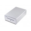 Equip Cash Register Drawer for Point of Sale (POS) System, 4 Bill/4 Coin Compartments, Removable Coin Slots, RJ11 connector, Aluminum