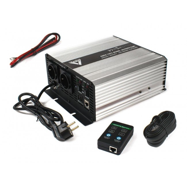 Uninterruptible Power Supply (UPS + AVR) AZO Digital 12V UPS-1200SR Sinus 1200W/600W 12V/230V