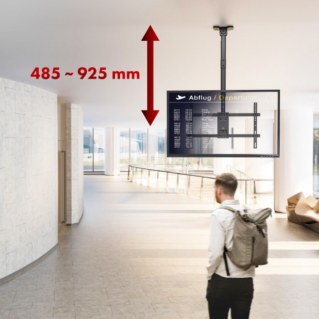 Maclean ceiling mount for TV, max load 60kg, 43-86