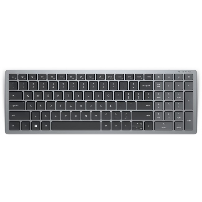 DELL KB740 keyboard RF Wireless + Bluetooth QWERTY English Grey, Black