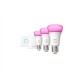 Philips Hue White and colour ambience Starter kit: 3 E27 smart bulbs (1100) + dimmer switch Philips Hue White and colour ambience Starter kit: 3 E27 smart bulbs (1100) + dimmer switch
