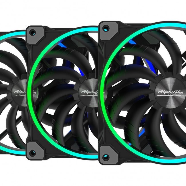 Alpenf hn Wing Boost 3 ARGB 140mm High Speed - Fan black, 3 pc(s) Alpenf hn Wing Boost 3 ARGB 140mm High Speed - Fan black, 3 pc(s)