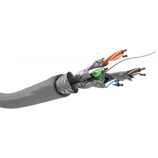 Goobay CAT 6 network cable, S/FTP (PiMF), grey, 100m Goobay CAT 6 network cable, S/FTP (PiMF), grey, 100m