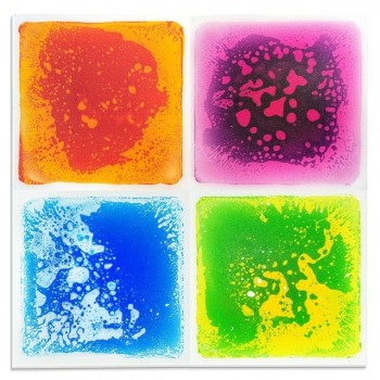 Tullo Sensory path colorful sensory tiles with liquid 4 pcs