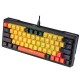 Tracer EVO2 keyboard Gaming USB + RF Wireless + Bluetooth QWERTY English Black, Orange, Yellow