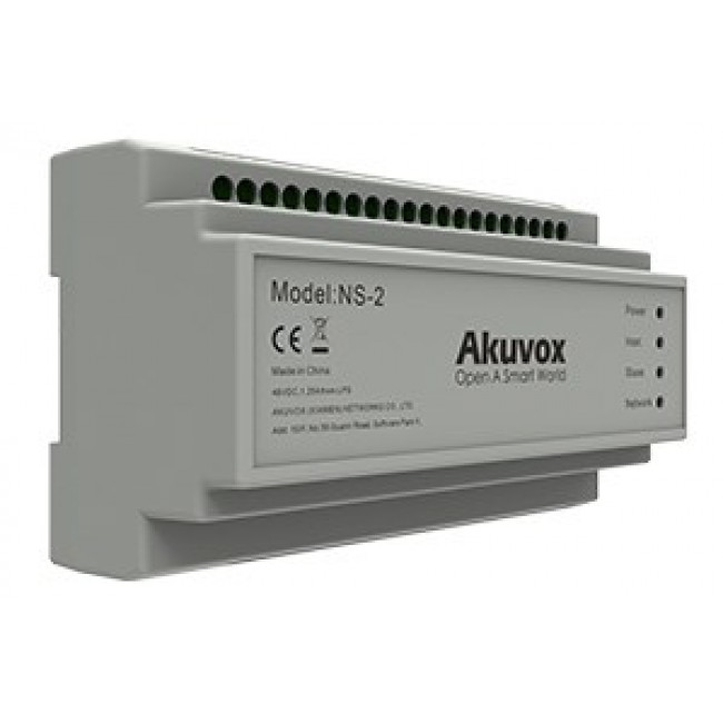 Akuvox NS-2 network switch Fast Ethernet (10/100) DIN rail Grey