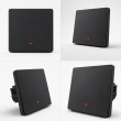 Qoltec 52722 Smart 1-Gang Light Switch | Wi-Fi | Timer | Tuya | Smart life | Black