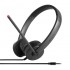 Lenovo Stereo Analog Headset Wired Head-band Office/Call center Black