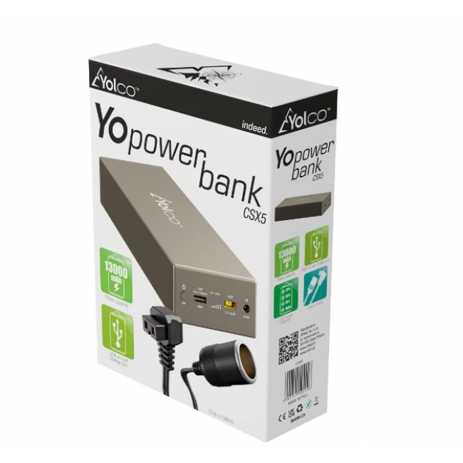 External battery powerbank for Yolco CSX5 refrigerators