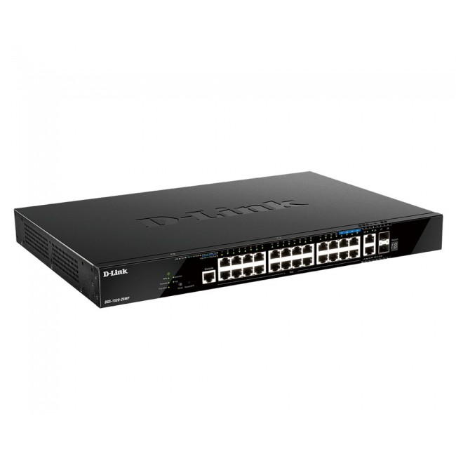 D-Link DGS-1520-28MP/E network switch Managed L3 Gigabit Ethernet (10/100/1000) Power over Ethernet (PoE) 1U Black D-Link DGS-1520-28MP/E network switch Managed L3 Gigabit Ethernet (10/100/1000) Power over Ethernet (PoE) 1U Black
