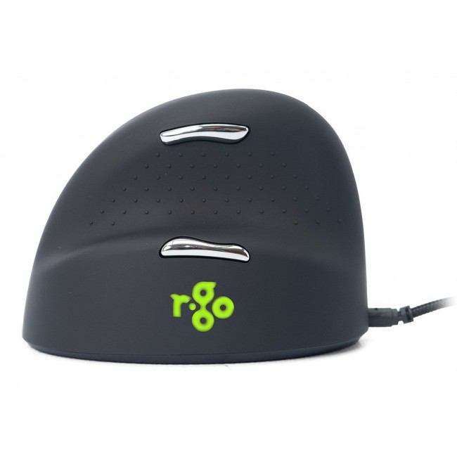R-Go Tools Ergonomic mouse R-Go HE Break with break software, large (hand size 185 mm), left-handed, Wired, black R-Go Tools Ergonomic mouse R-Go HE Break with break software, large (hand size 185 mm), left-handed, Wired, black