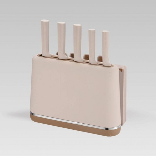 Maestro MR-1412-BEIGE Knife set with block + Cutting board set Beige Maestro MR-1412-BEIGE Knife set with block + Cutting board set Beige