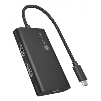 ICY BOX Adapter USB Type-C to 3x HDMI