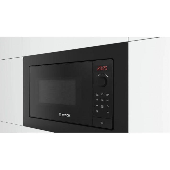 Bosch Serie 2 BFL623MB4 microwave Black Solo microwave Built-in 20 L 800 W
