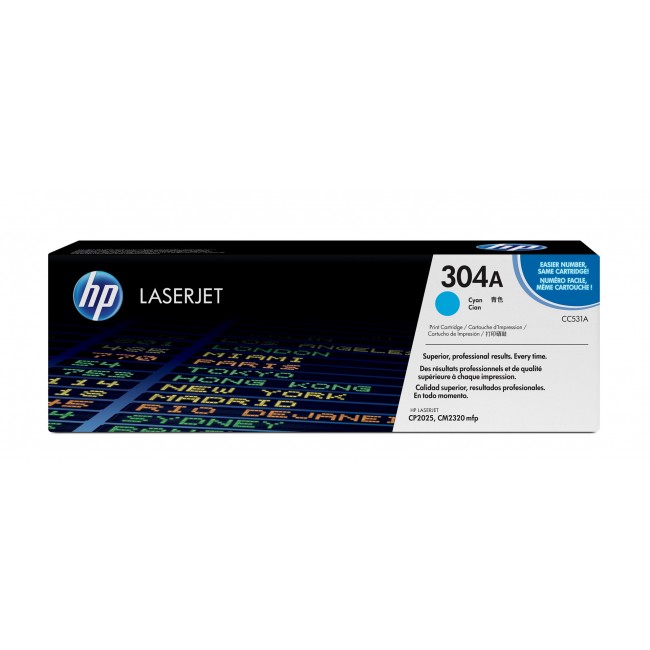 HP Toner 304A CC531A Cyan HP Toner 304A CC531A Cyan