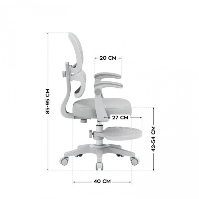 Junior 4.4 Grey swivel chair
