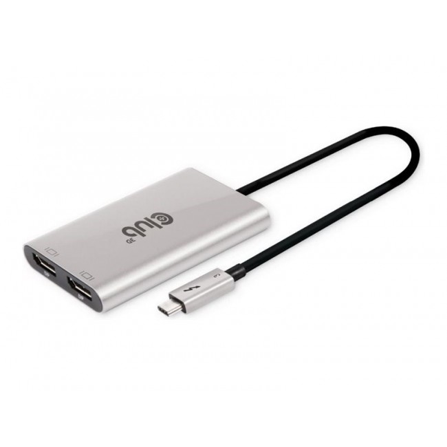 CLUB3D Thunderbolt 3 to DisplayPort Dual Monitor 4K60Hz M/F