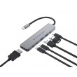 Conceptronic DONN33G 6-in-1 USB 3.2 Gen 1 Docking Station, HDMI, USB-A 5Gbps x 2, USB-C 5Gbps x 2, 100W USB PD