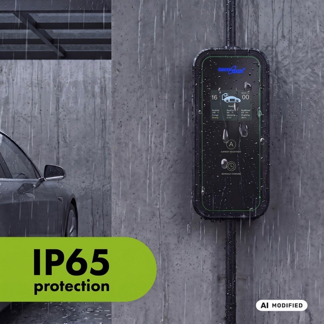 GreenBlue EV/PHEV Charger, portable, Type 2, cable length 6.8 m, IP65, 11 kW, 220 380 V AC 50/60 Hz, 16 A, 3-phase, GB1100