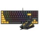 Tracer HORNET 87 keyboard Mouse included Gaming USB QWERTY English Black, Yellow Tracer HORNET 87 keyboard Mouse included Gaming USB QWERTY English Black, Yellow