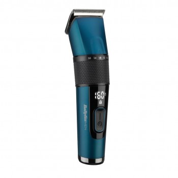 BaByliss Japanese Steel Digital Hair Clipper Black, Teal 45 Lithium-Ion (Li-Ion)
