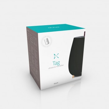 Duux Humidifier Gen2 Tag Ultrasonic 12 W Water tank capacity 2.5 L Suitable for rooms up to 30 m2 Ultrasonic Humidification capacity 250 ml/hr Black