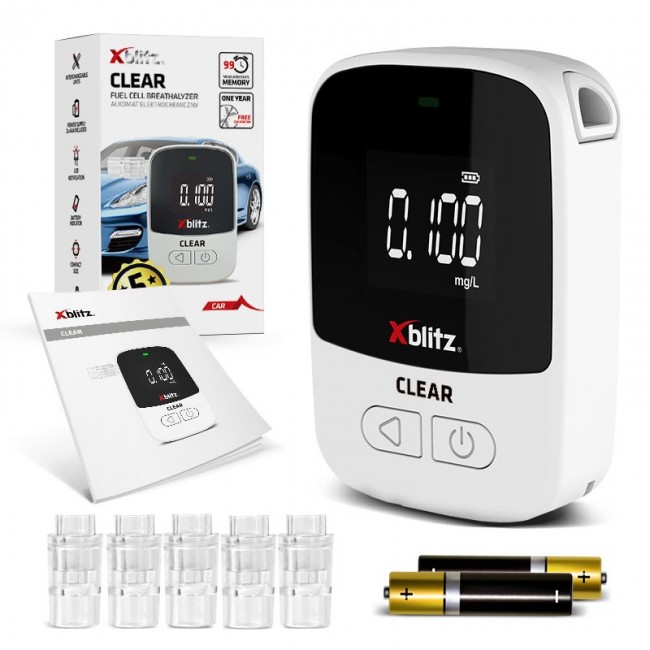 XBLITZ CLEAR Electrochemical breathalyzer XBLITZ CLEAR Electrochemical breathalyzer