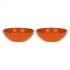 Set of 2 Concerto Arancione Salad Bowls - Orange, 26 cm