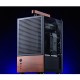 Jonsbo T6 PC Case, Mini-Tower, Mini-ITX, Tempered Glass, Wood, black
