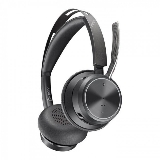 POLY Voyager Focus 2 USB-C-C Headset +USB-C/A Adapter +Charging Stand